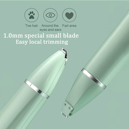 Transform Your Pet's Grooming Routine with the 4-In-1 Rechargeable Electric Pet Grooming Kit – Includes 4 Blades for Effortless Hair Trimming and Nail Grinding!