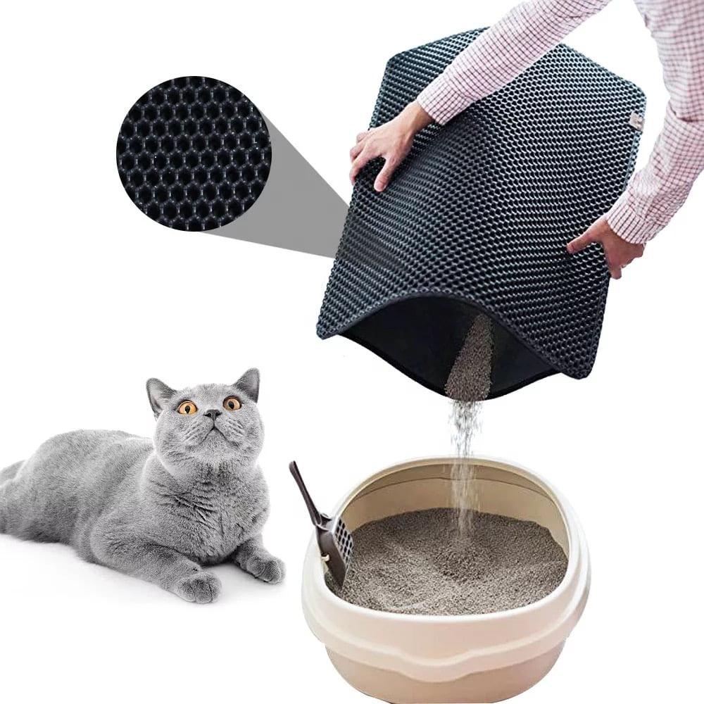 Ultimate Waterproof Cat Litter Trapping Mat - Keep Your Home Clean and Litter-Free!