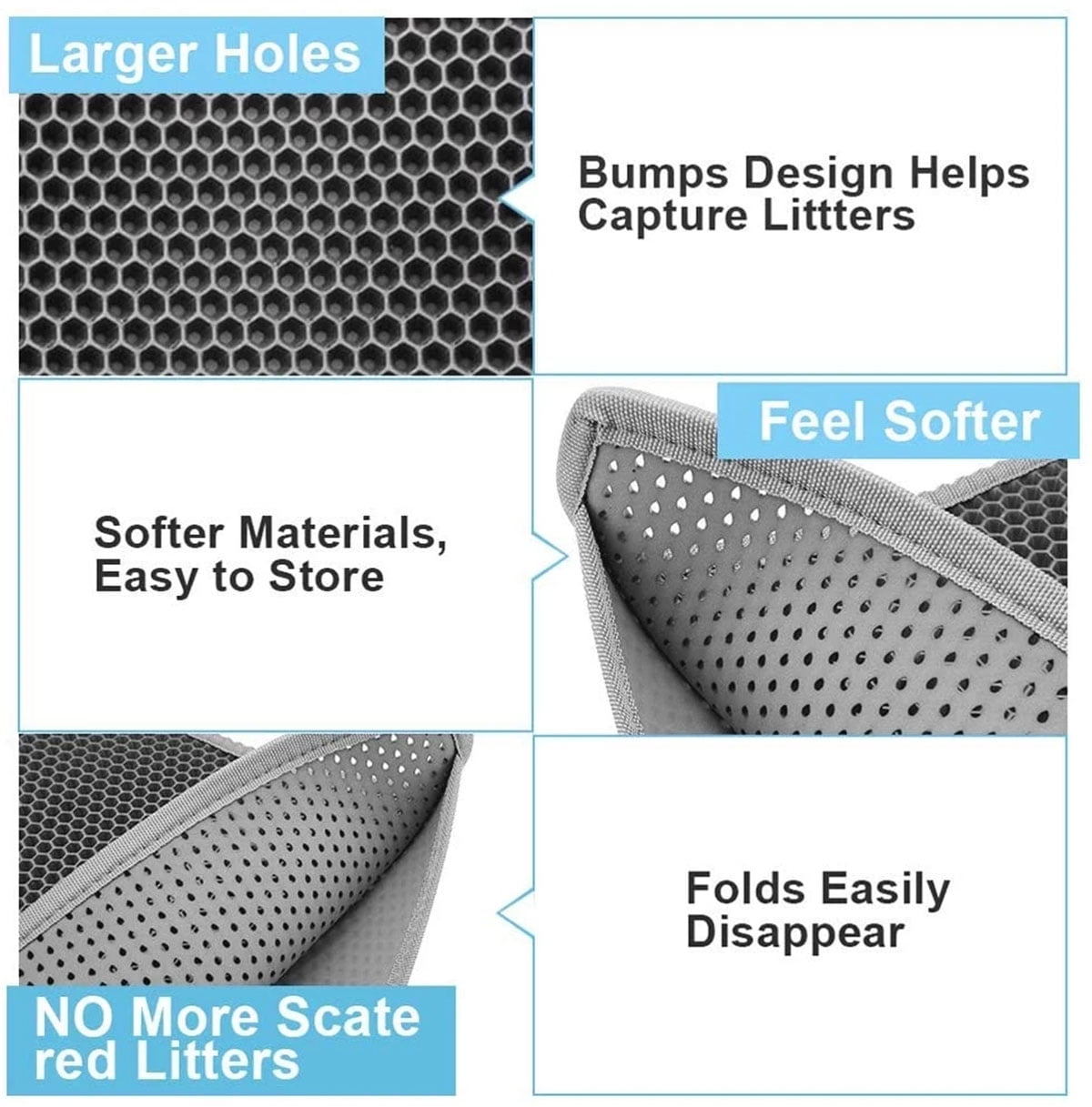 Ultimate Waterproof Cat Litter Trapping Mat - Keep Your Home Clean and Litter-Free!