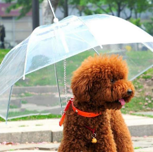 Stylish Premium Dog Umbrella - Keep Your Pup Dry in Any Weather!
