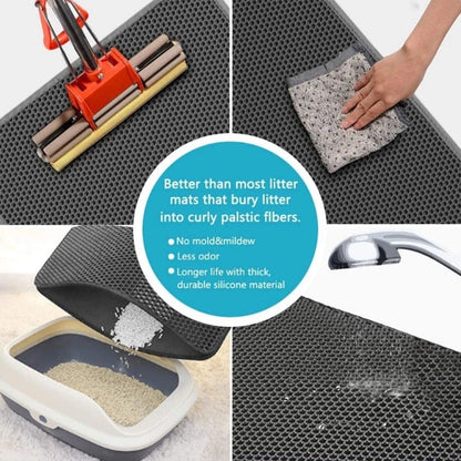 Ultimate Waterproof Cat Litter Trapping Mat - Keep Your Home Clean and Litter-Free!