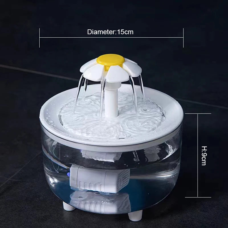 Elevate Your Pet's Hydration with the 1.2L Automatic Cat Water Fountain - Quiet, Efficient, and Easy to Use!