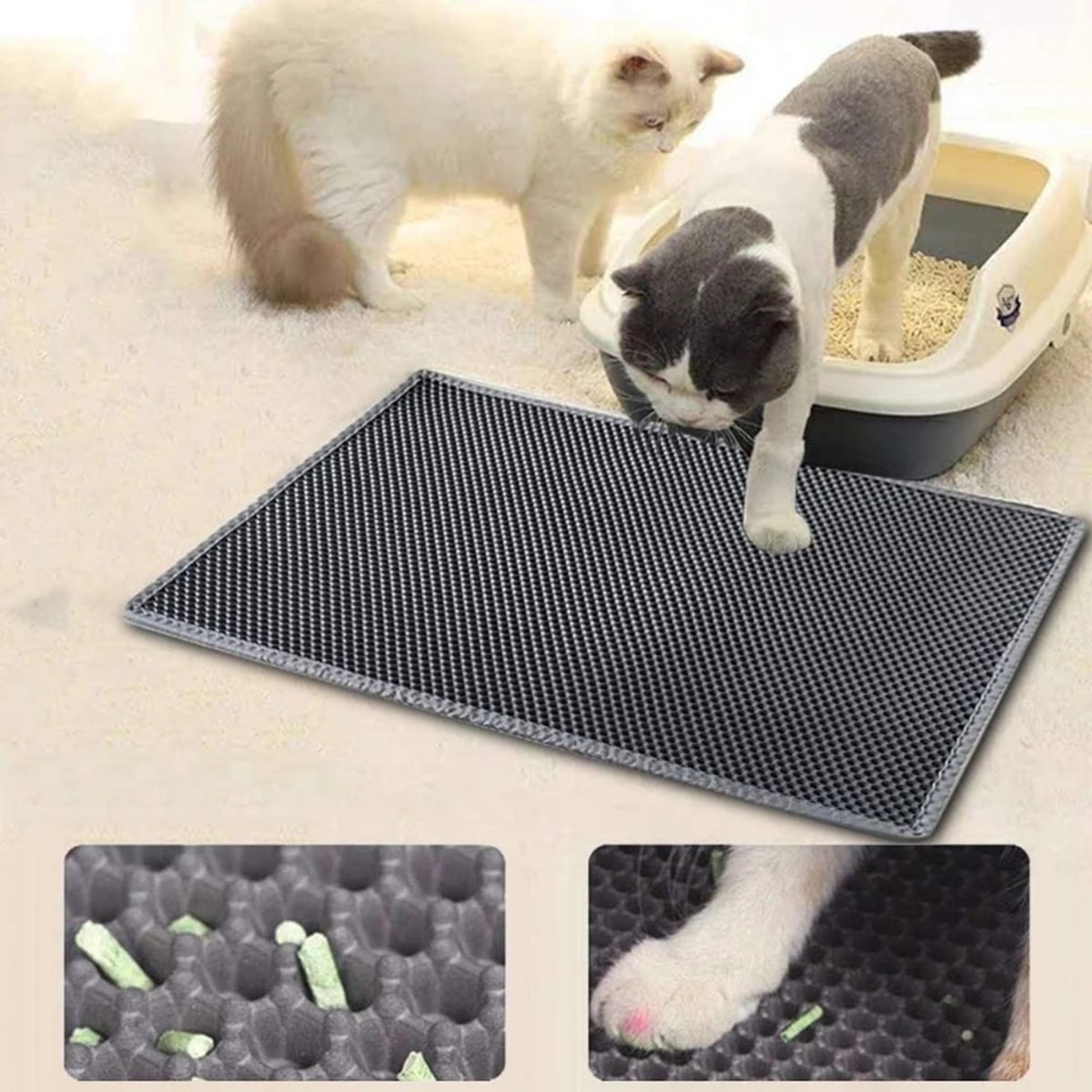 Ultimate Waterproof Cat Litter Trapping Mat - Keep Your Home Clean and Litter-Free!